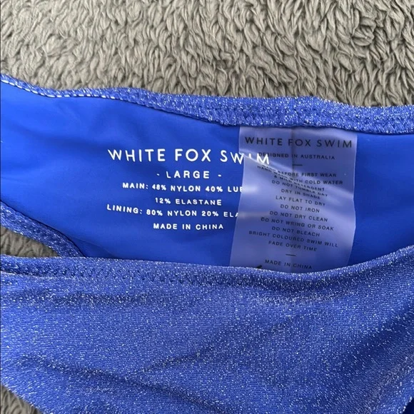White Fox Boutique Blue Bikini Set - Picture 2 of 16